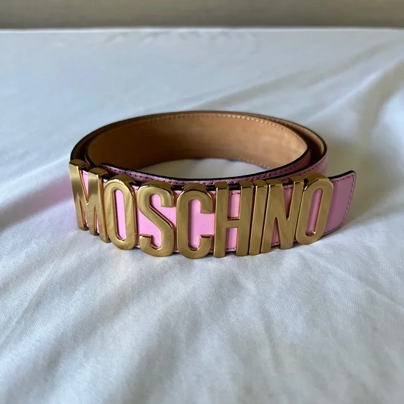 Moschino | Accessories | Moschino Logo Leather Belt | Poshmark display picture 2